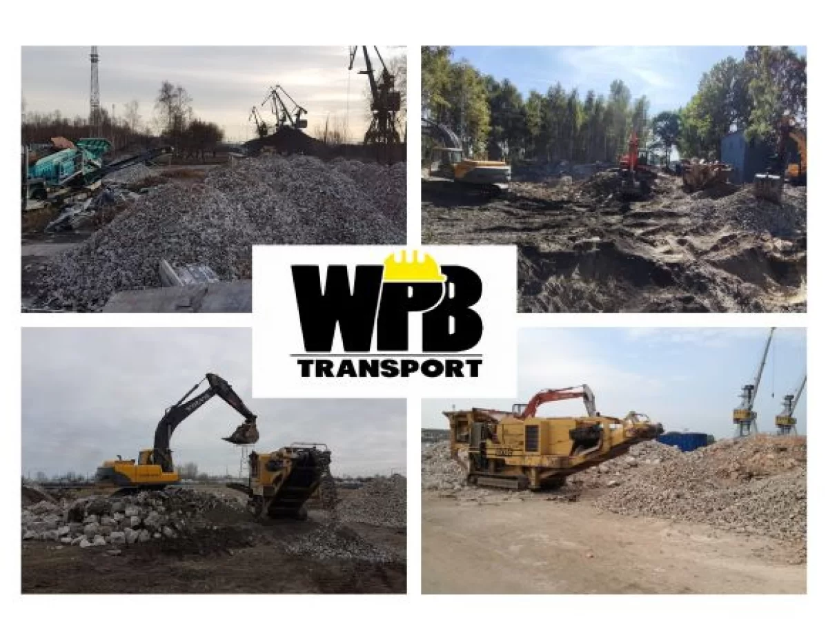 Rozbiórki i Wyburzenia, Transport, Kruszenie Gruzu, Roboty Ziemne, Recykling Materiałów Budowlanych