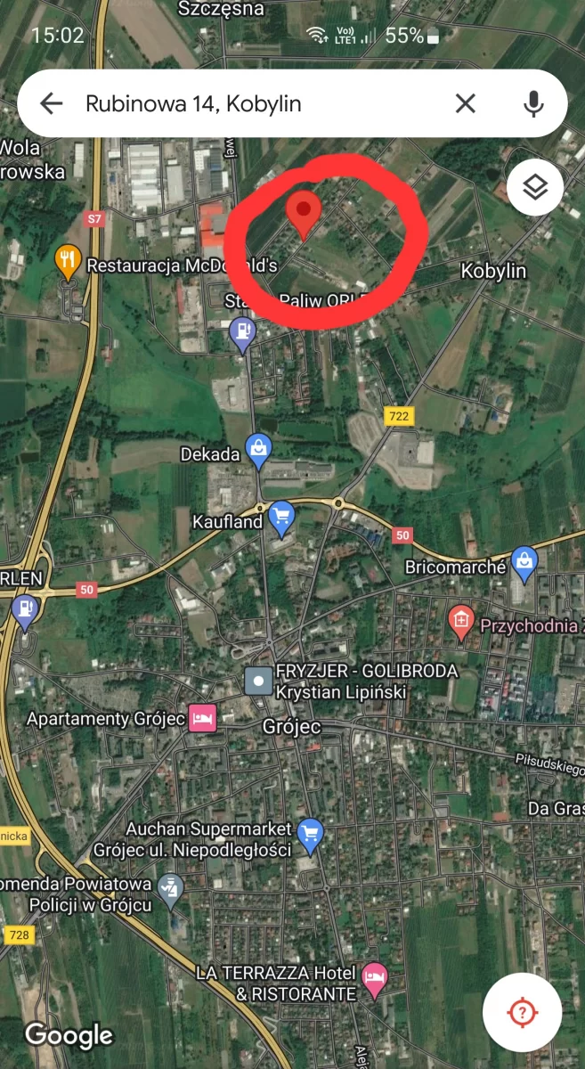 Sprzedaję działkę pod inwestycję Kobylin/Grójec