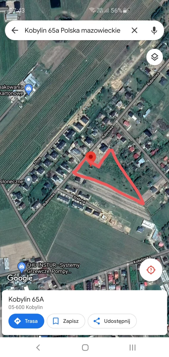 Sprzedaję działkę pod inwestycję Kobylin/Grójec