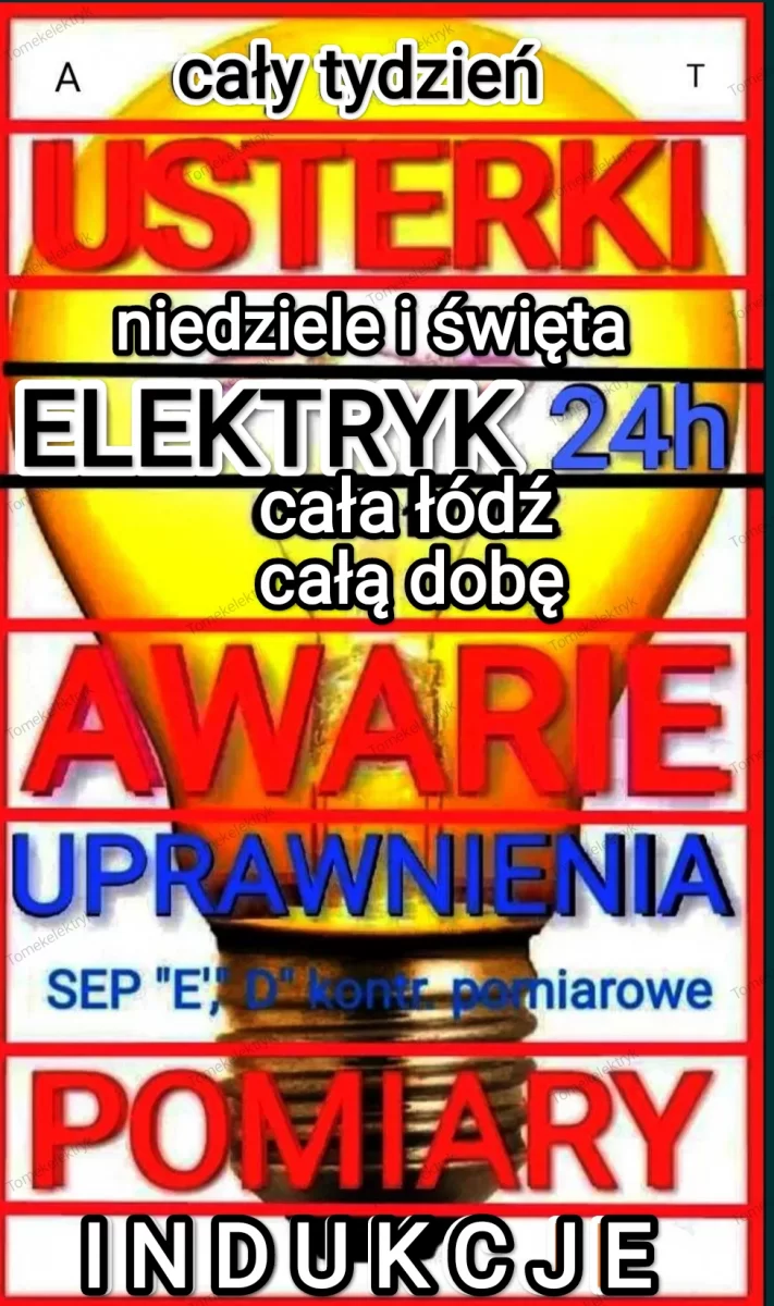 Elektryk łódź 24h awarie uprawnienia