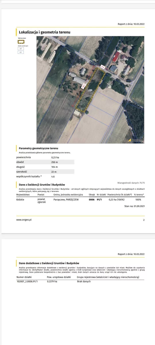 Działka 15min od Aleksandrowa Łódzkiego