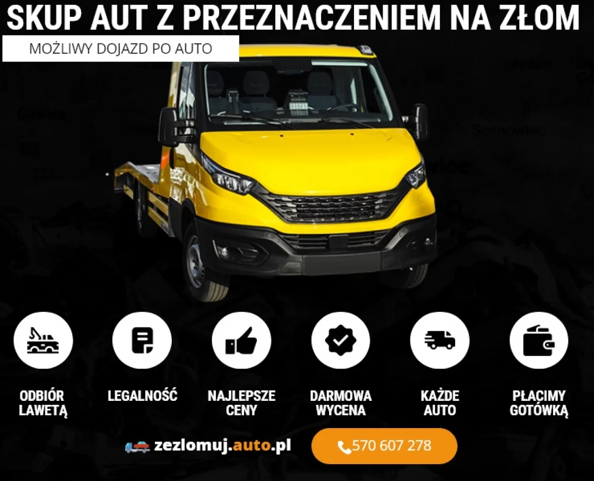 Auto Złomowanie z dojazdem do Klienta Śląsk,Małopolska,Opolskie