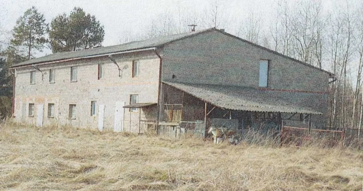 Gospodarstwo 6,5 ha Woźniki Śl domy, warsztat, chlewnia, garaże, las