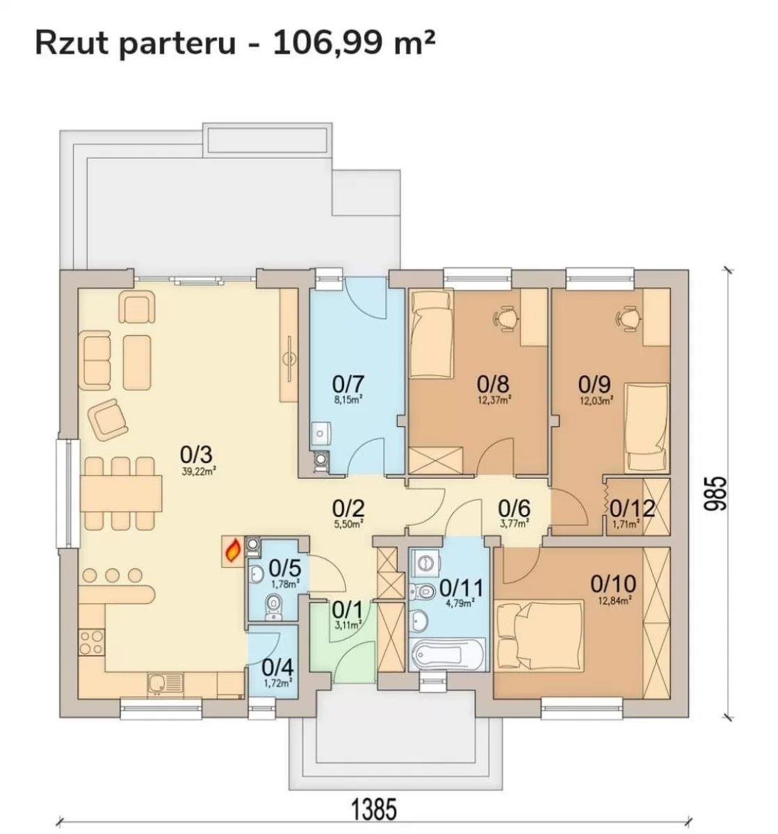 Sprzedam dom Kleczew jednorodzinny 106,99m2 Kleczew