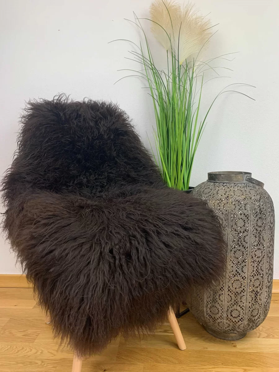 Stylowy dywan, uniwersalna naturalna skóra owcza Szwedzka