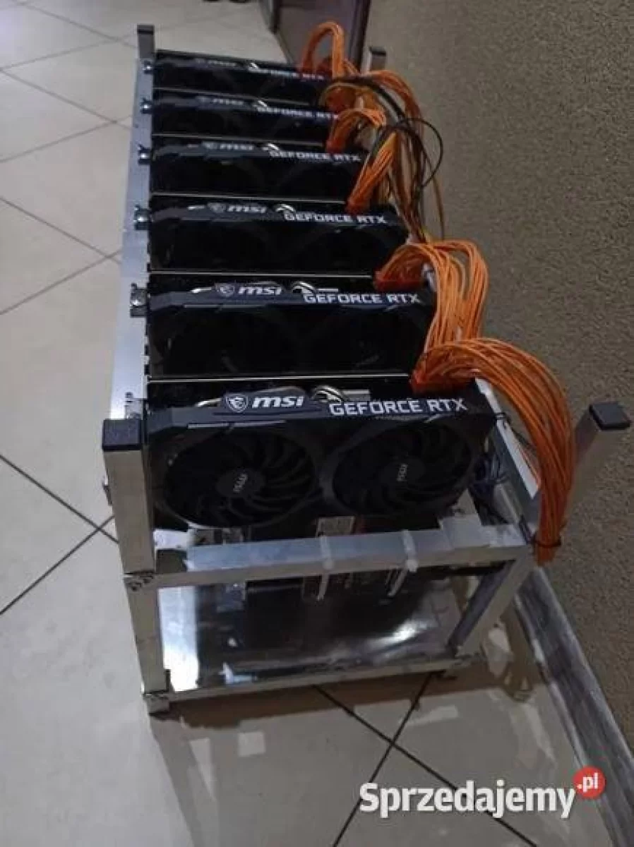 Koparka kryptowalut 359 MH/s 6 x NVIDIA GeForce RTX 3070 MSI sprzedam