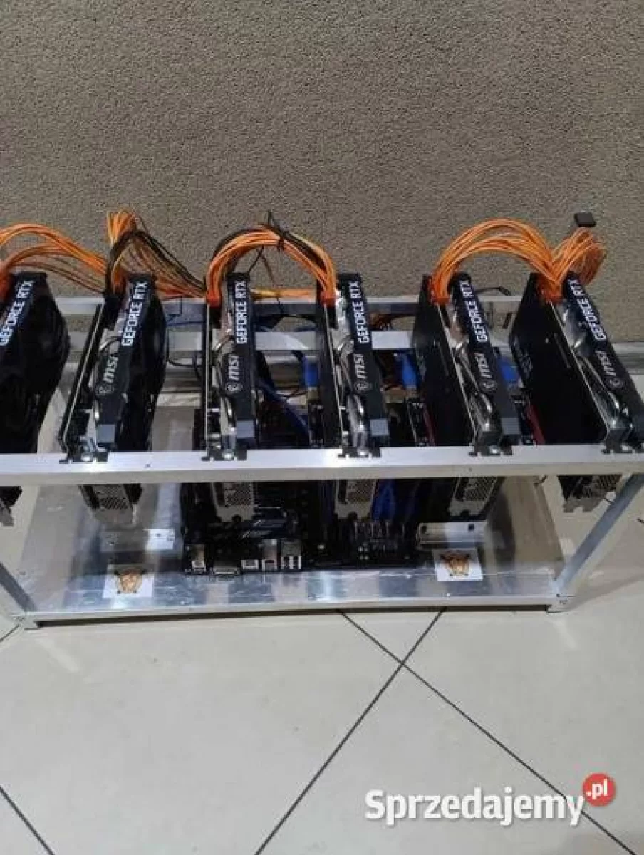 Koparka kryptowalut 359 MH/s 6 x NVIDIA GeForce RTX 3070 MSI sprzedam