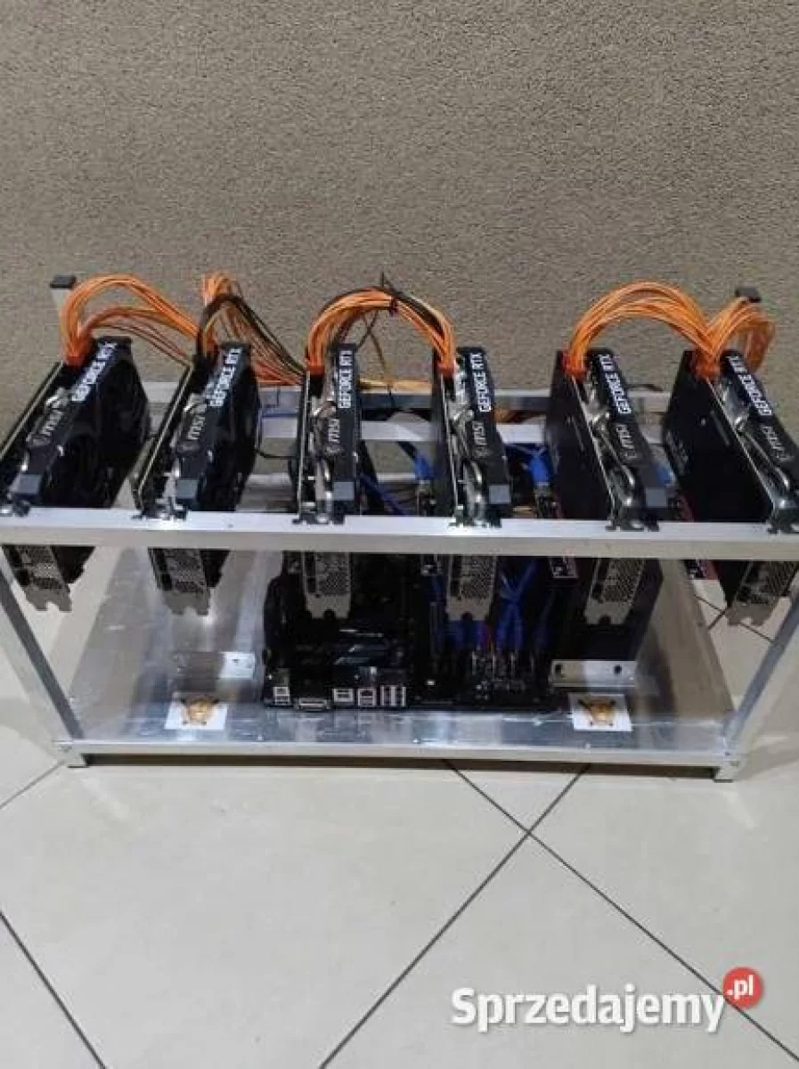 Koparka kryptowalut 359 MH/s 6 x NVIDIA GeForce RTX 3070 MSI sprzedam