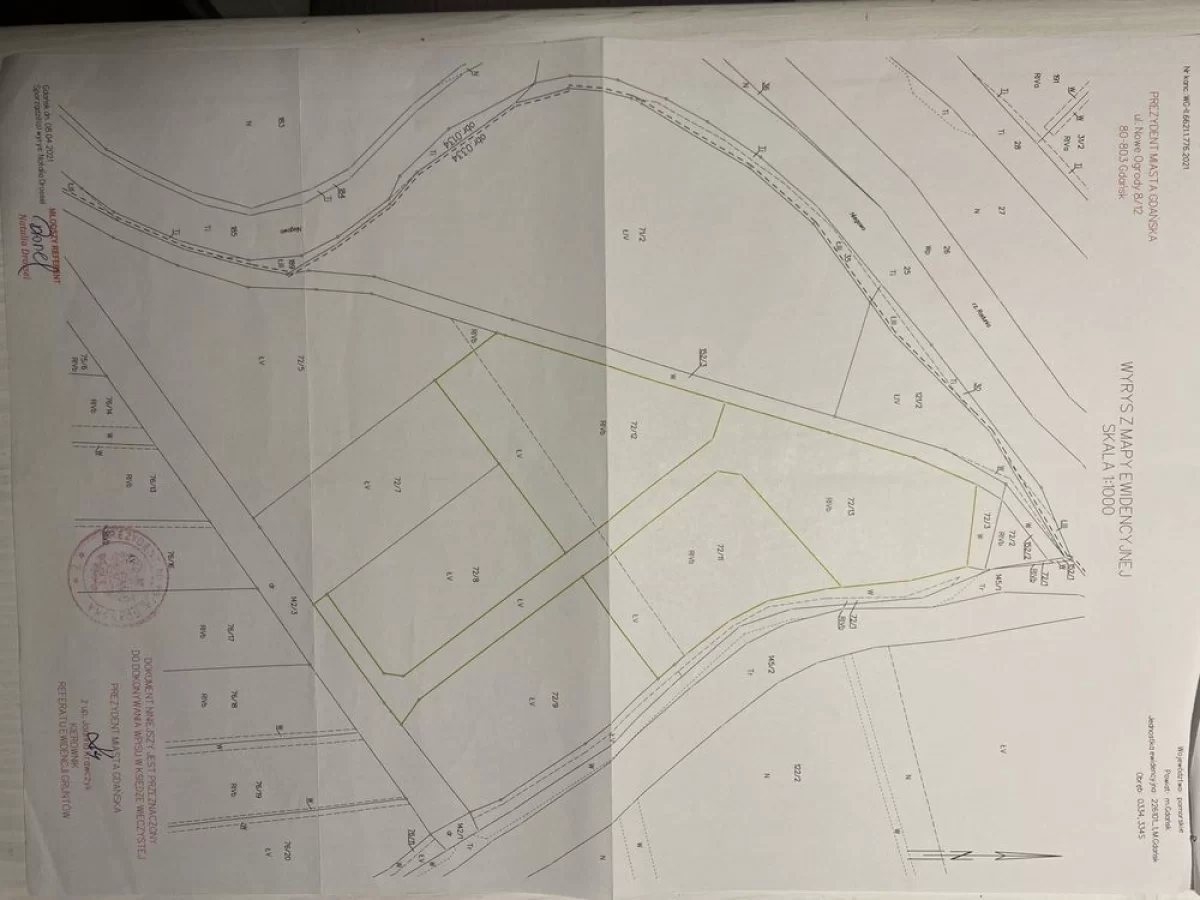 Sprzedam Działkę Gdańsk blisko centrum 3238m.kw