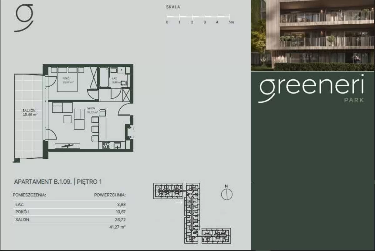 Przestronny apartament w inwestycji Grenerii Park w Świnoujściu