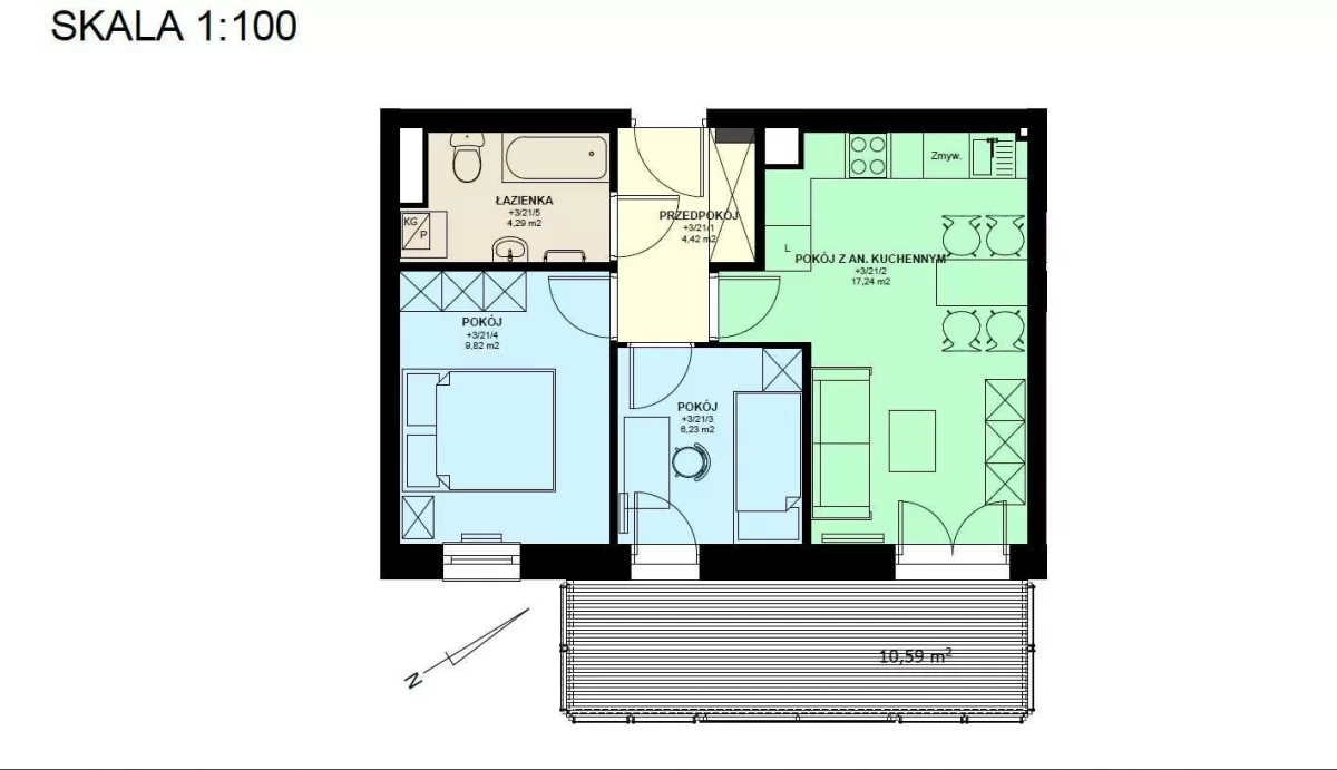 3 pokoje, duży balkon, winda, garaż NOWY budynek!
