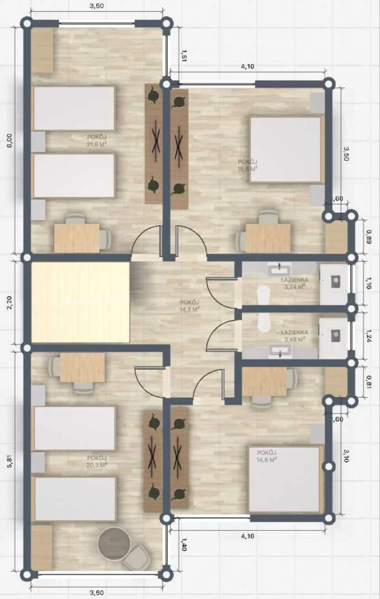 Wynajmę dom Gdańsk 5 sypialni / salon / kuchnia Ujeścisko - Łostowice