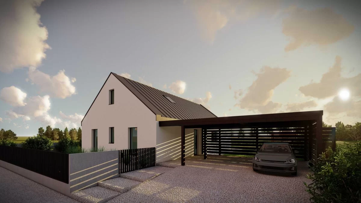 DOM PRZY JEZIORZE – Pompa ciepła 137m2 Nysa