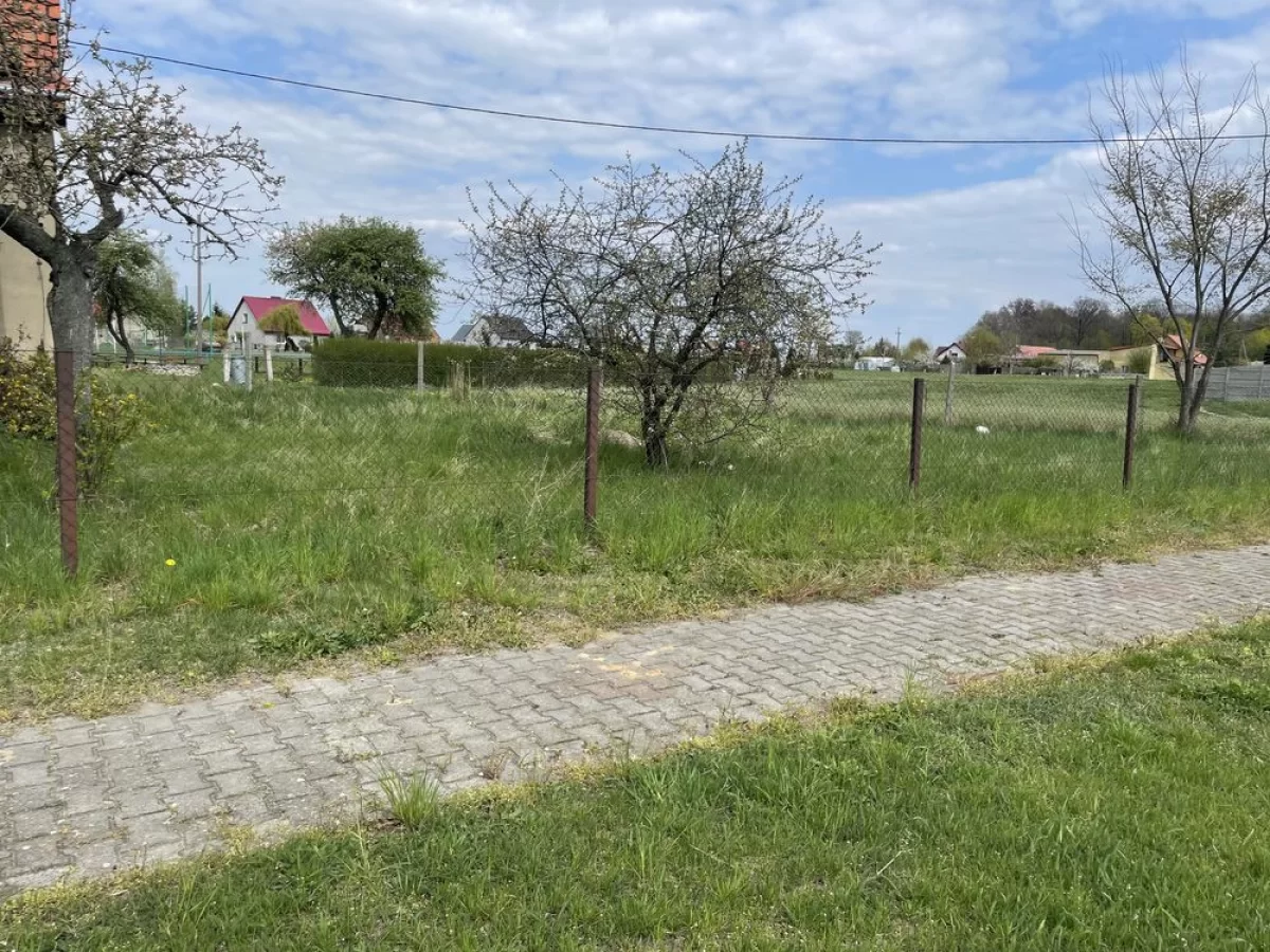 Budynek z dużą działką