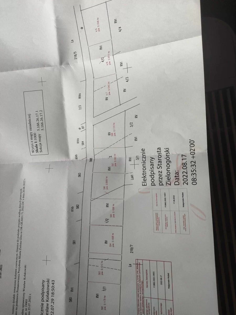 Sprzedam piękną 10 ar. działkę Zielona Góra - Ługowo