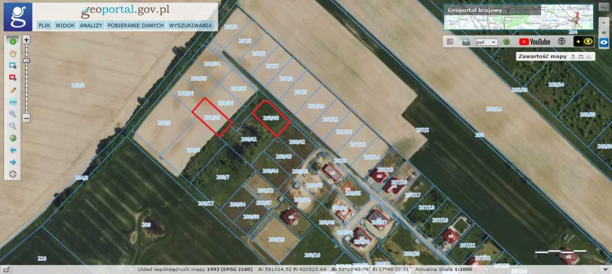 Działkę sprzedam 7 km od Bydgoszczy