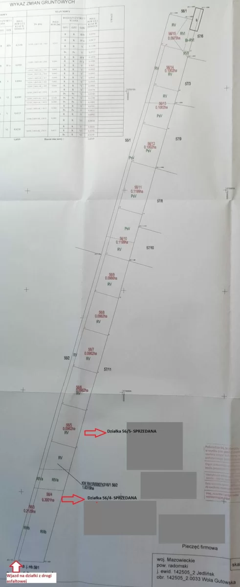 Sprzedam działkę z warunkami zabudowy Wola Gutowska k. Jedlińska