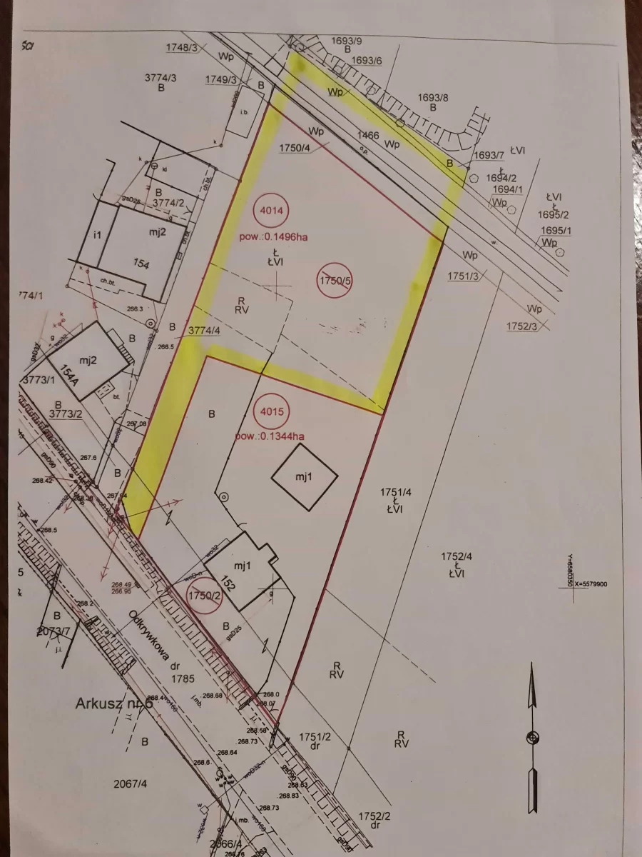 Sprzedam działkę o powierzchni 1652 m2 w Będzinie - Łagiszy