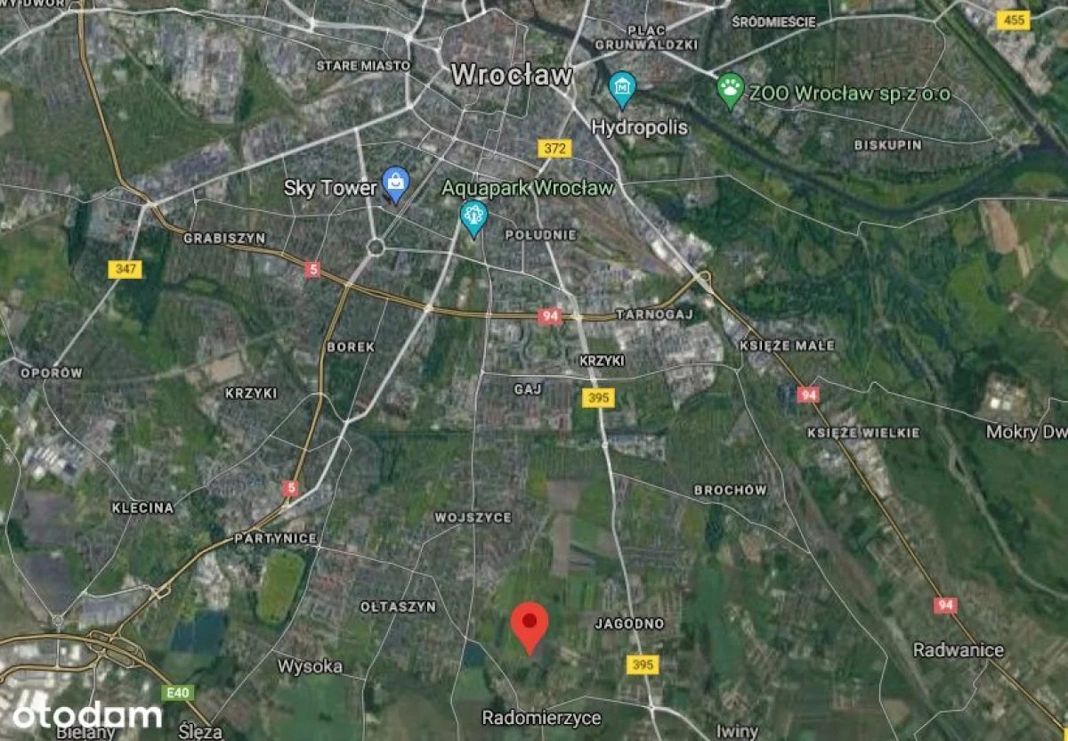 Sprzedam Działke Wrocław Krzyki Jagodno