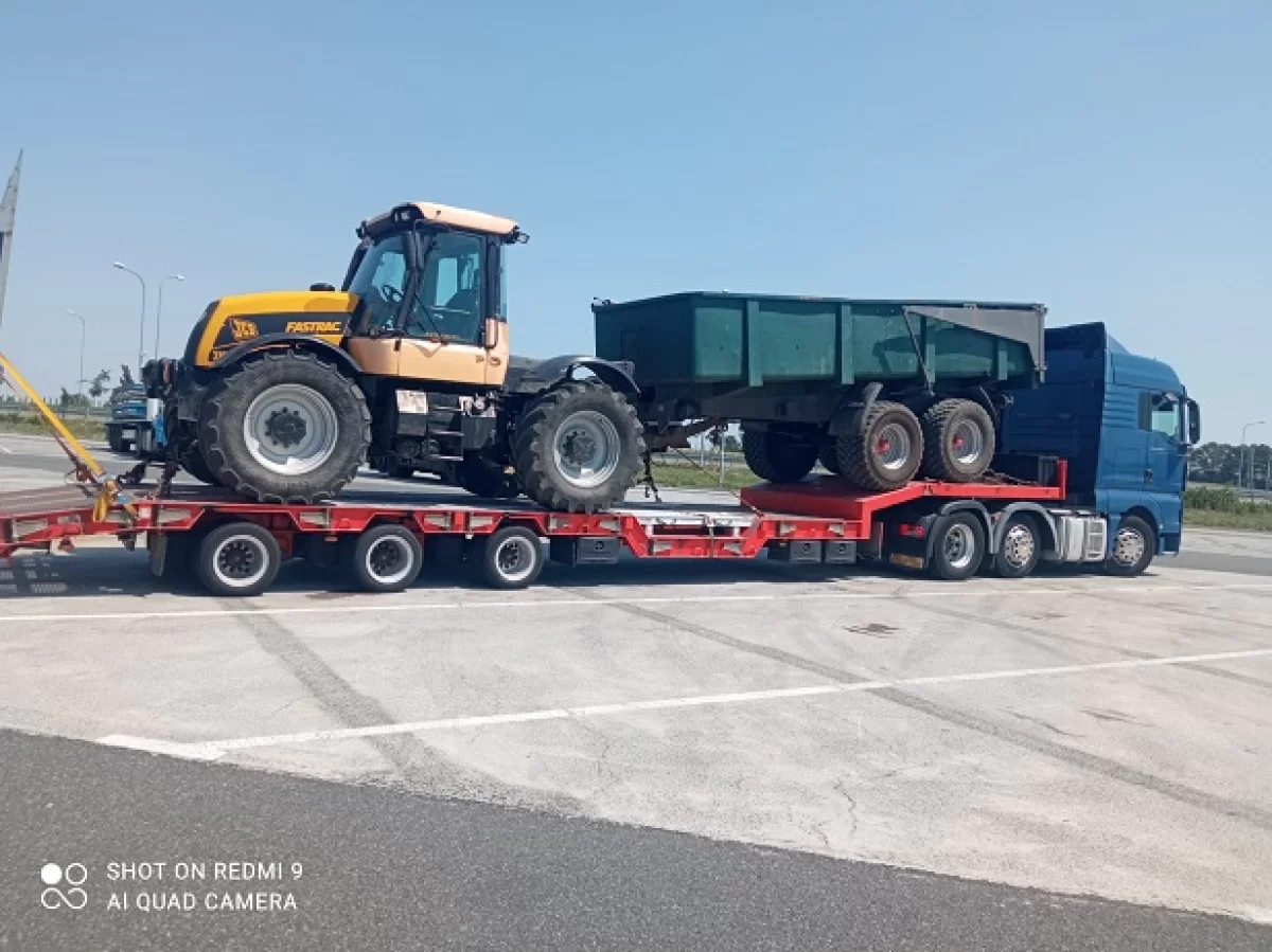 Transport maszyn 24 ton , pomoc drogowa, laweta Poznań Wielkopolska