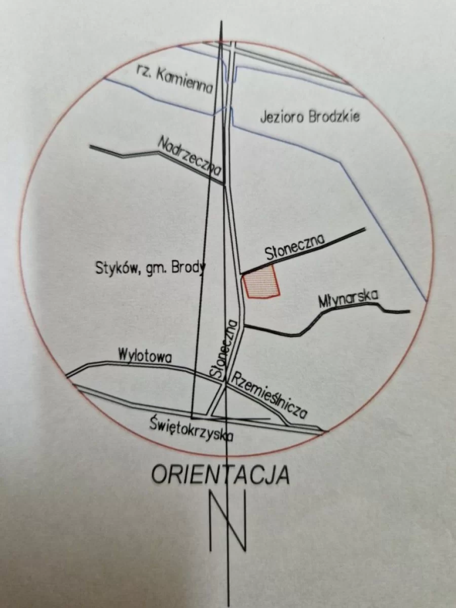 Działka budowlana Styków nad zalewem Brody.