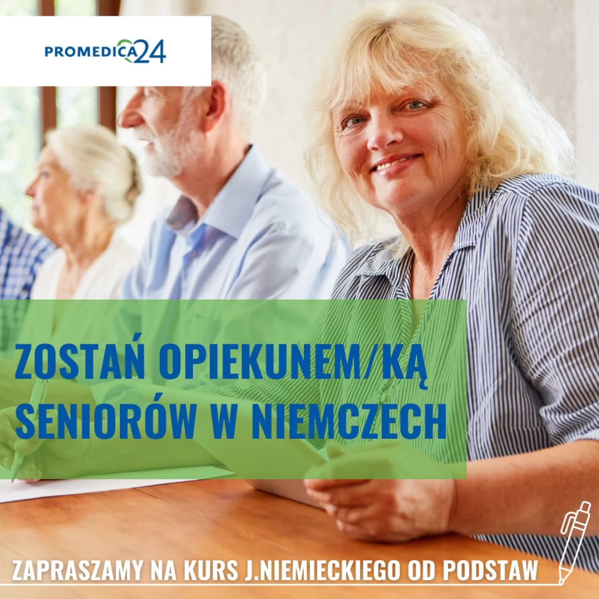 Zapisz się na kurs niemieckiego i zostań Opiekunem Seniora!