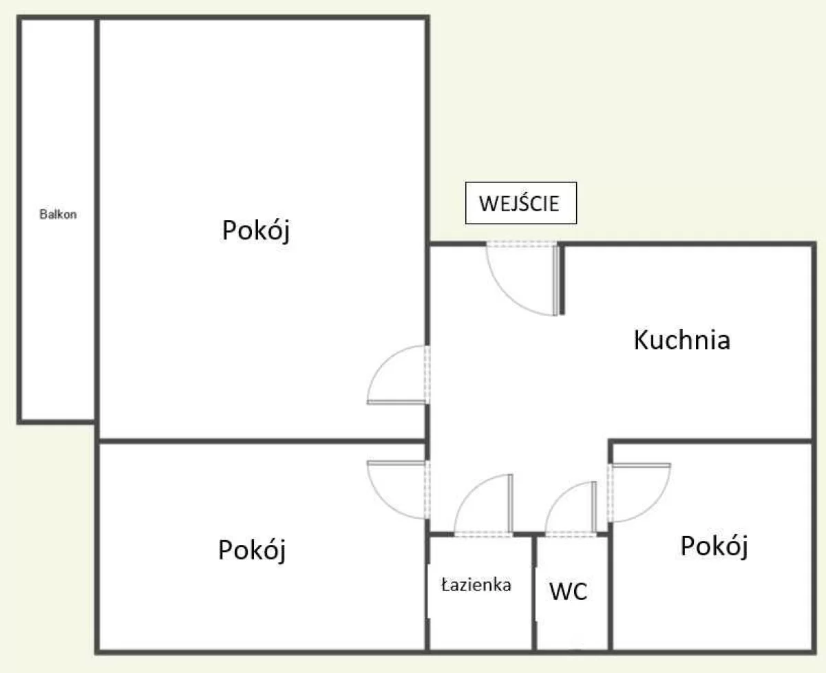 Sprzedam mieszkanie 3 pokoje LSM blisko Politechniki 60m² SUPER OKAZJA