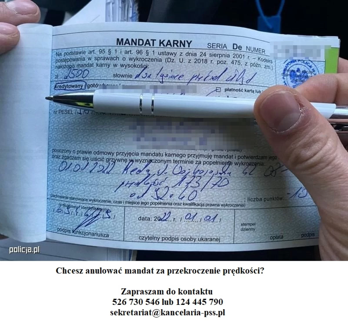 Dostałeś mandat za przekroczenie prędkości? Nie przyjmuj! Chcesz odzyskać prawo jazdy?