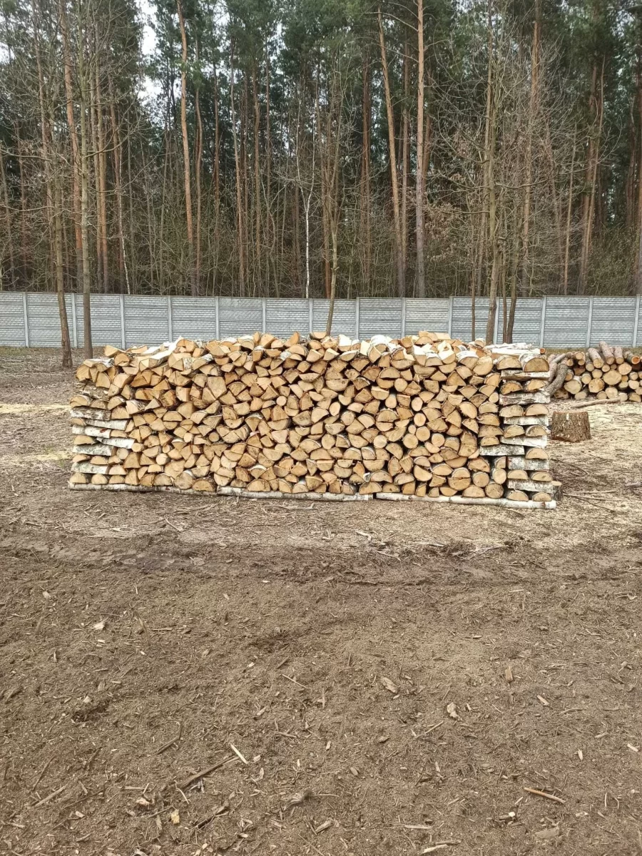 Drewno opałowe kominkowe BRZOZA DĄB OWOCOWE pocięte połupane układane