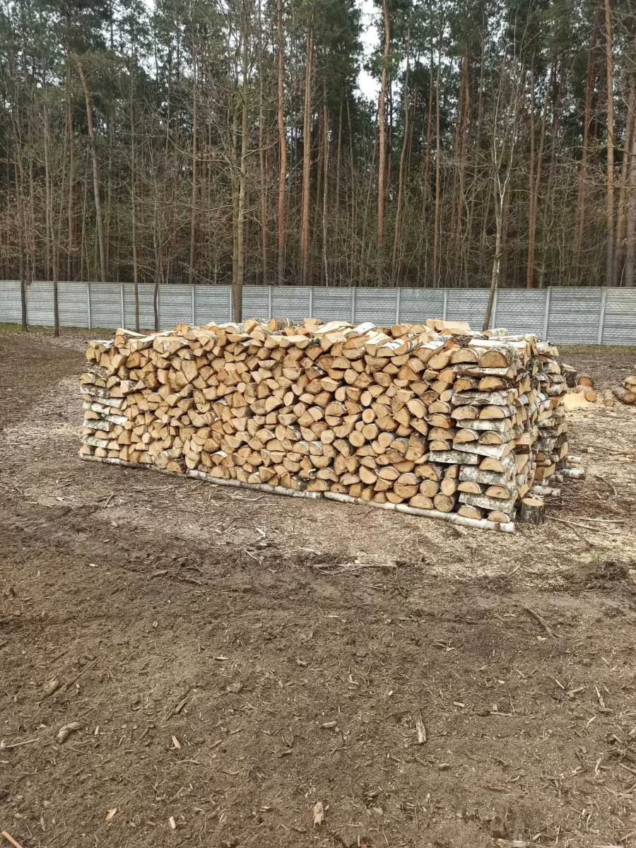 Drewno opałowe kominkowe BRZOZA DĄB OWOCOWE pocięte połupane układane