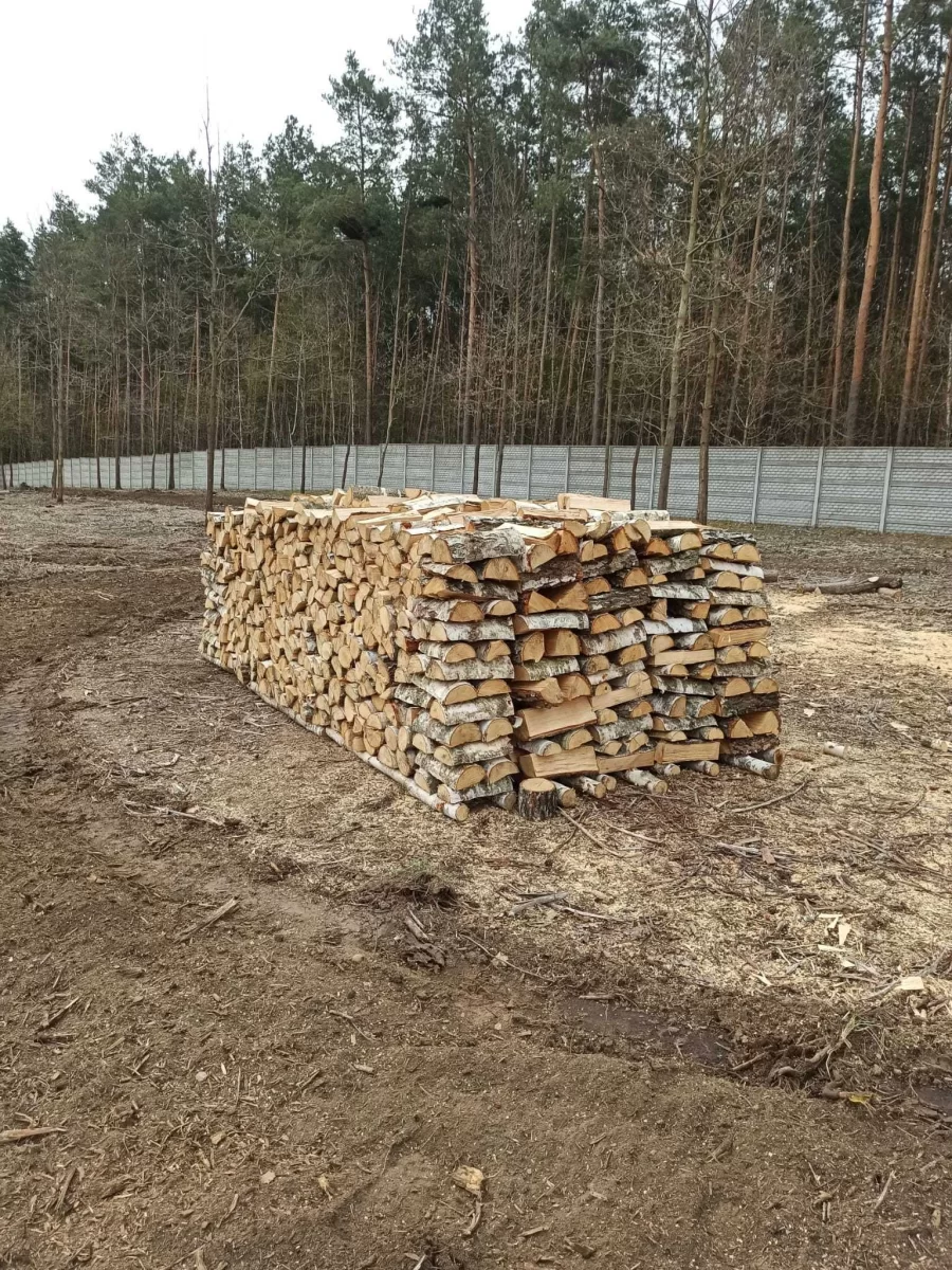 Drewno opałowe kominkowe BRZOZA DĄB OWOCOWE pocięte połupane układane