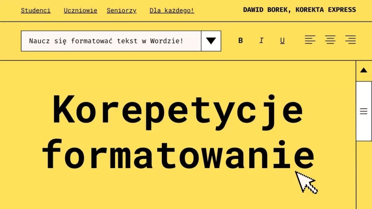 Korepetycje MS Word - formatowanie, pomoc. Studenci, uczniowie, firmy