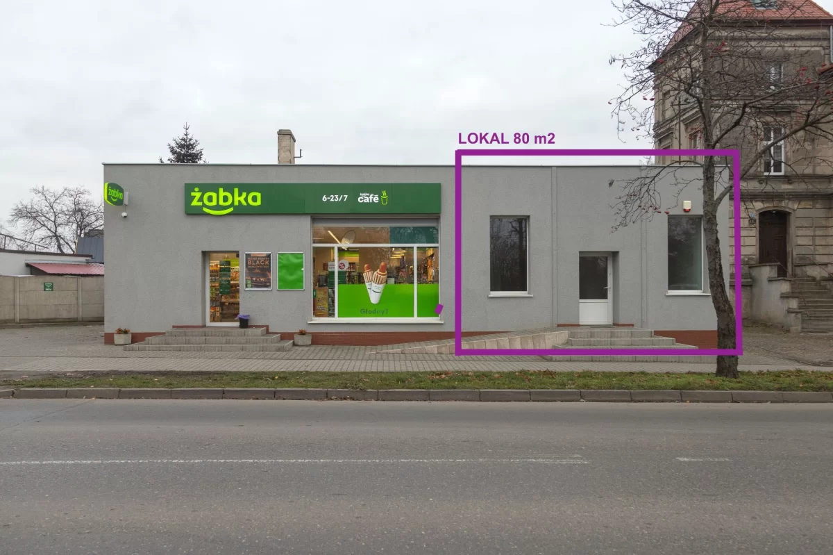 Lokal na wynajem Śmigiel przy głównej ulicy w kierunku centrum