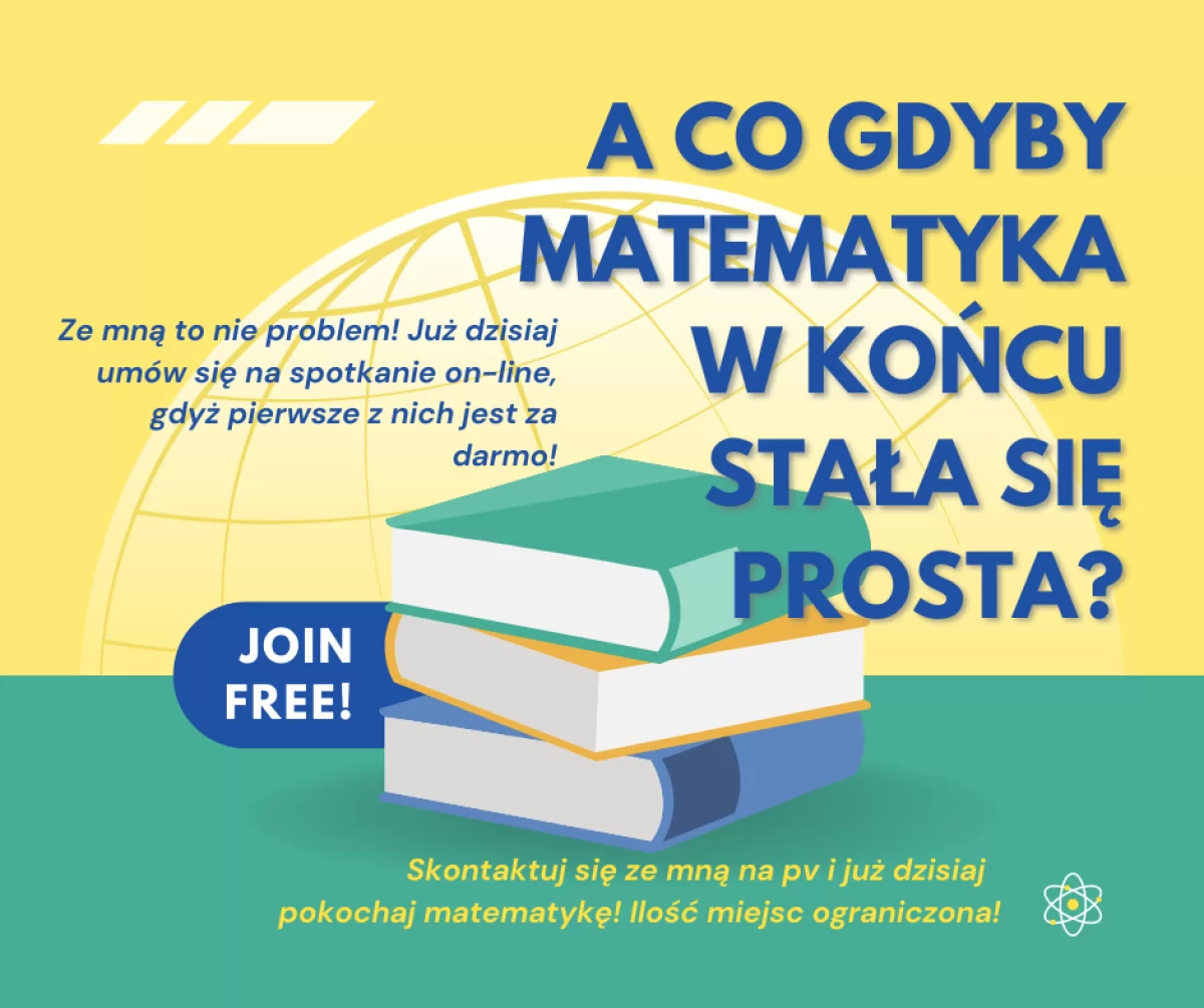 Korrepetycje przygotowujące do egzaminu ósmoklasisty z matematyki. Klasa 7 i 8 szkoły podstawowej.