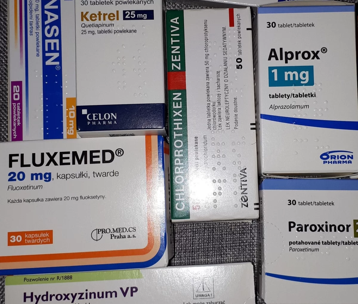 nasen onirex paroxinor ketrel hydroxizinum chlorprothixen fluxemed