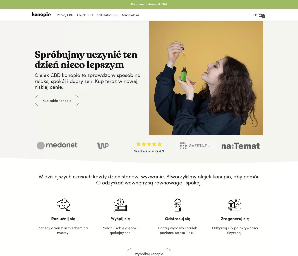 Dochodowy sklep internetowy w niszy CBD - konopio.pl
