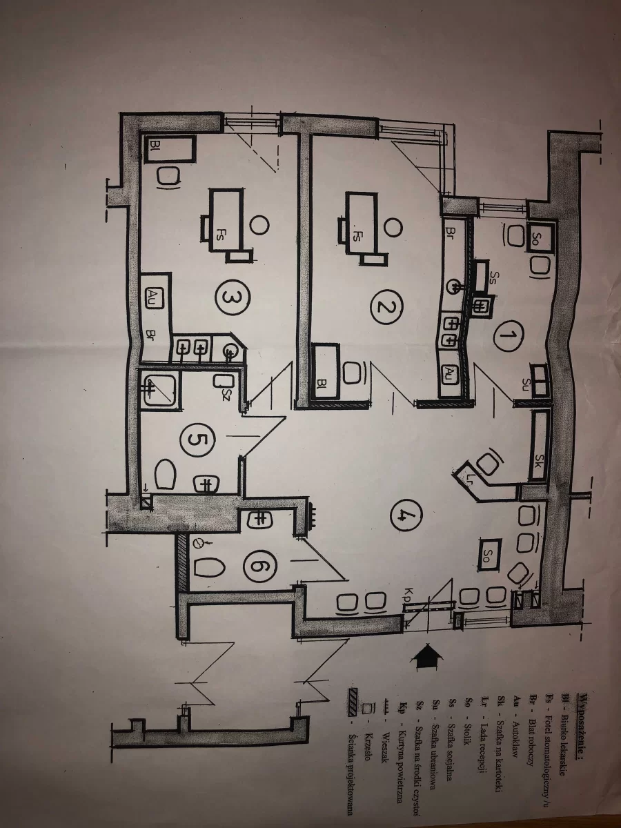 Do wynajęcia lokal użytkowy 70 m2 na gabinety Kraków przy D. Pasterza 56