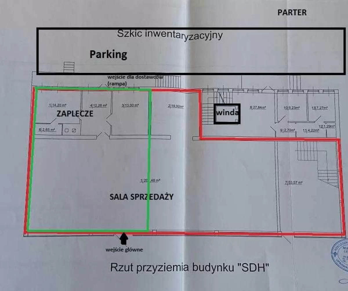 Wynajmę Lokal użytkowy Mogilno w centrum miasta