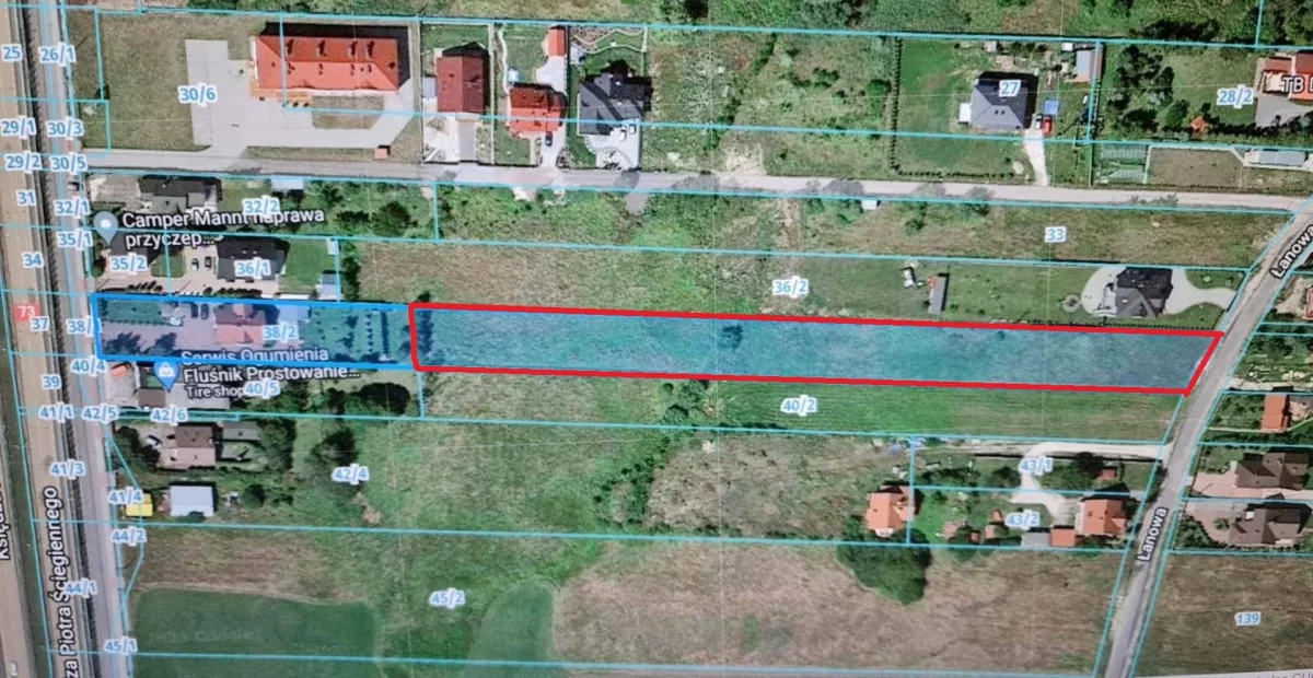 Sprzedam Działka budowlana Kielce ul. Łanowa 3775m2