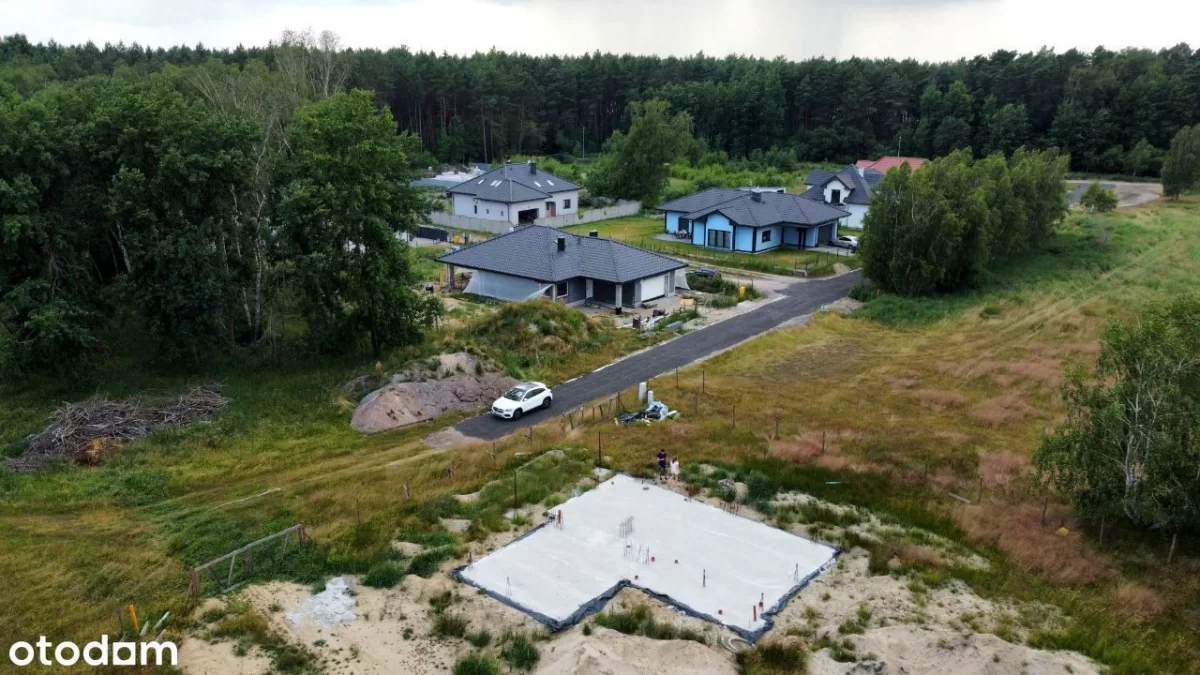 Sprzedam Działka budowlana z rozpoczęta budową, zrobione fundamenty Szczecin