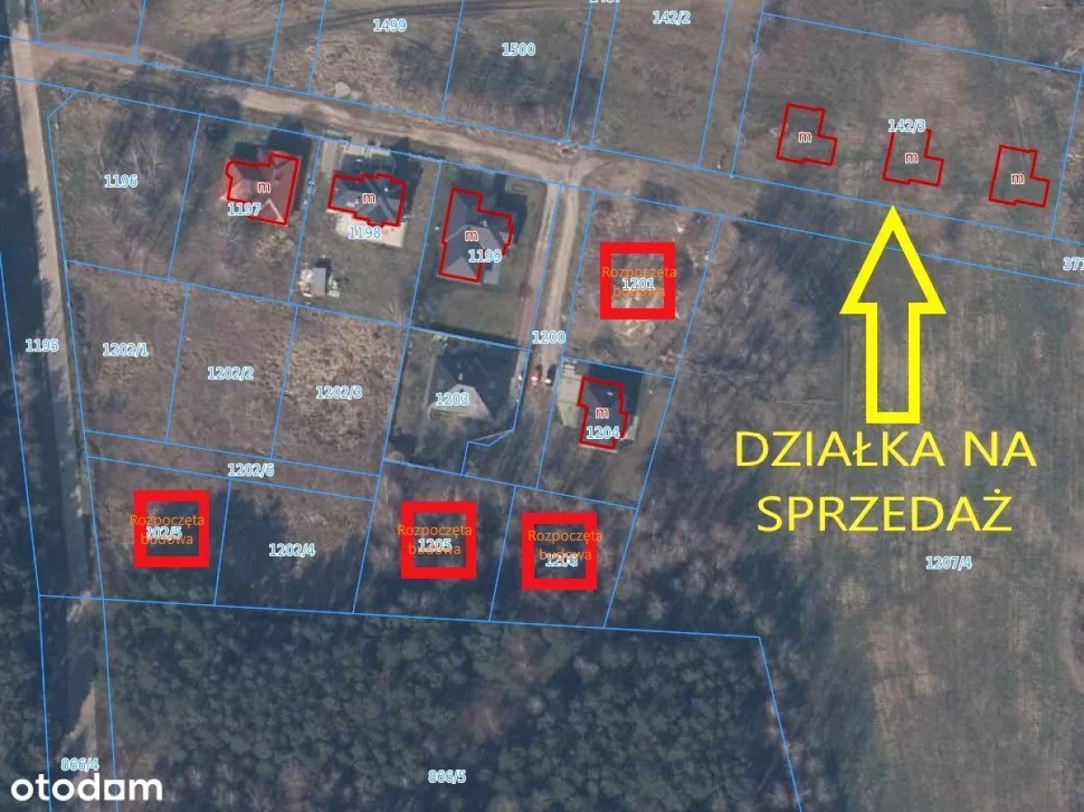 Sprzedam Działka budowlana z rozpoczęta budową, zrobione fundamenty Szczecin
