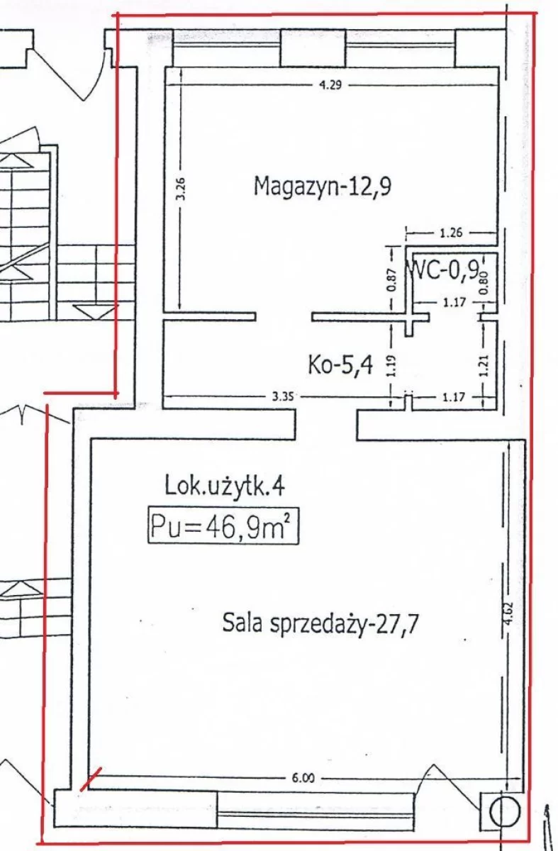 Wynajmę lokal usługowy Poznań Jeżyce przy Dąbrowskiego