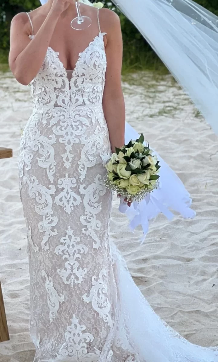 Suknia, sukienka ślubna rozmiar XS/S/M Maggie Sottero koronkowa rybka