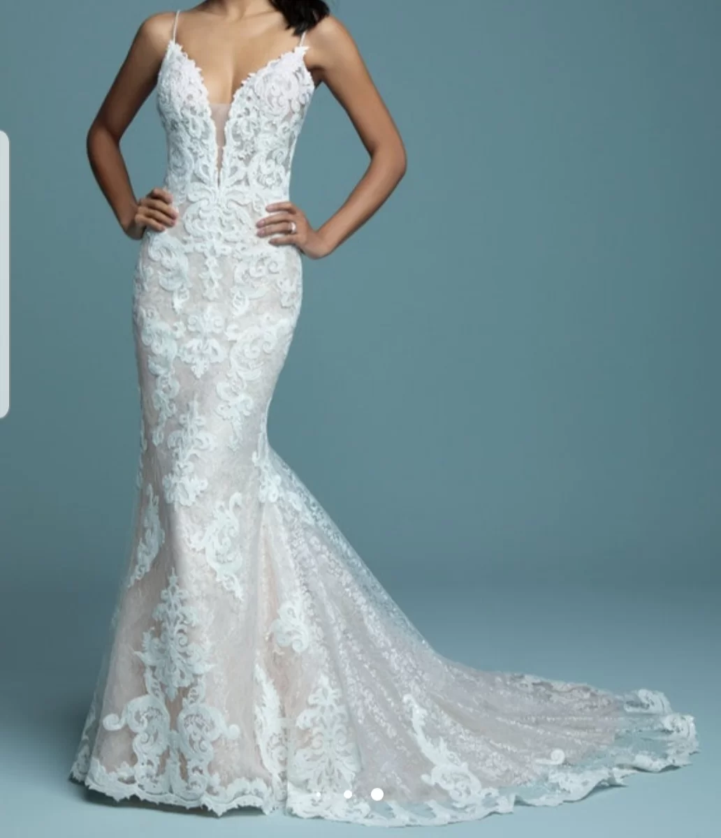 Suknia, sukienka ślubna rozmiar XS/S/M Maggie Sottero koronkowa rybka