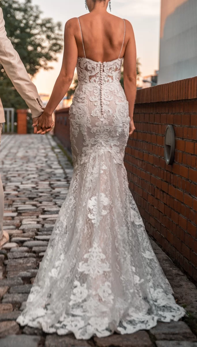 Suknia, sukienka ślubna rozmiar XS/S/M Maggie Sottero koronkowa rybka