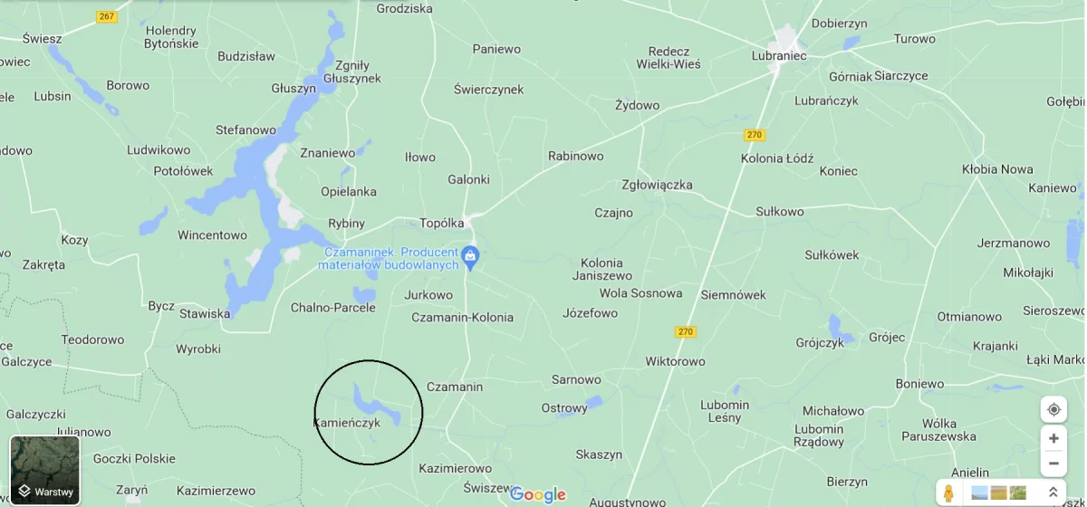 Działka do własną linią brzegową jez. Kamienieckie z domkiem, własna plaża, pomost