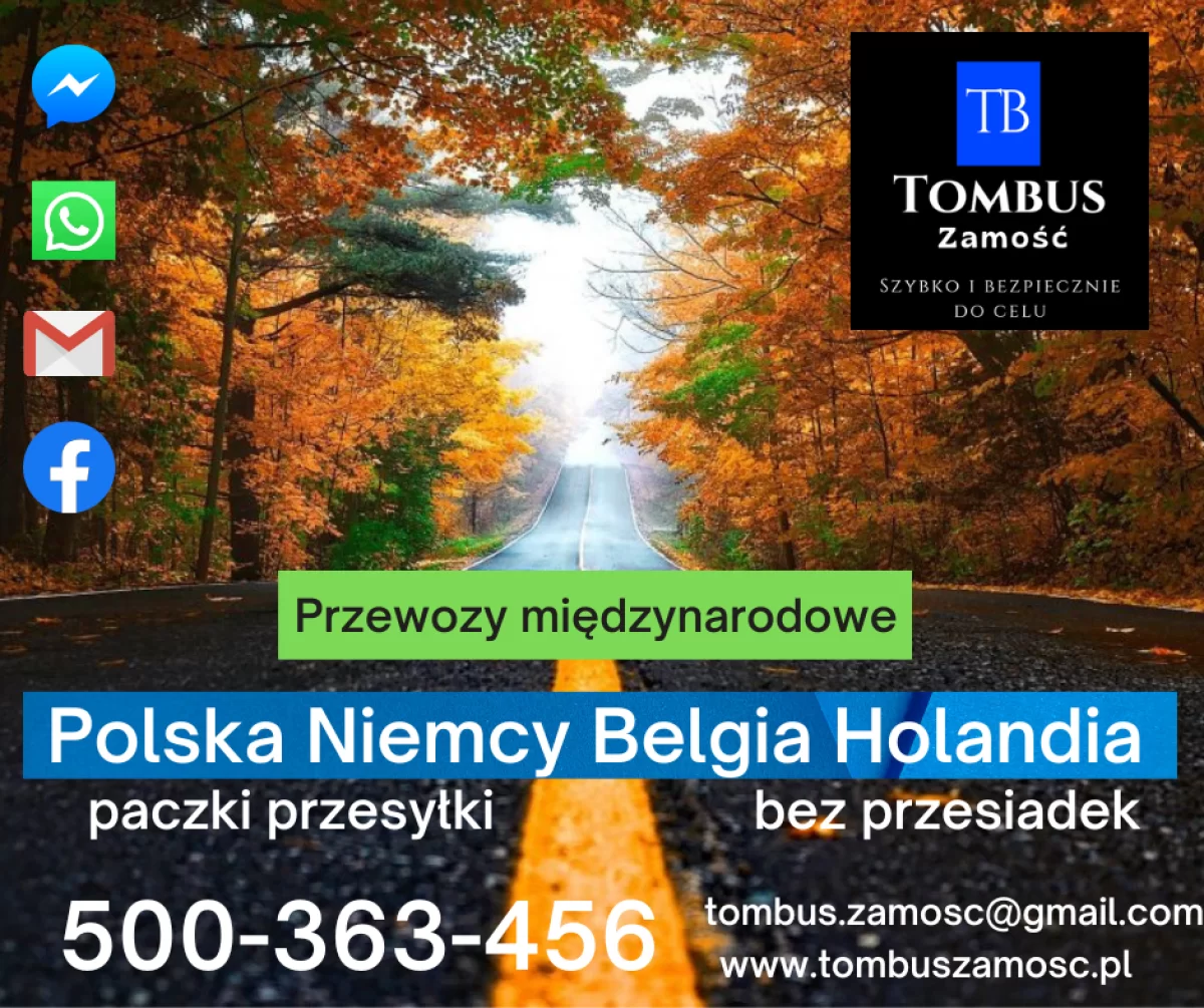 TomBus.Zamość Niemcy Holandia Belgia