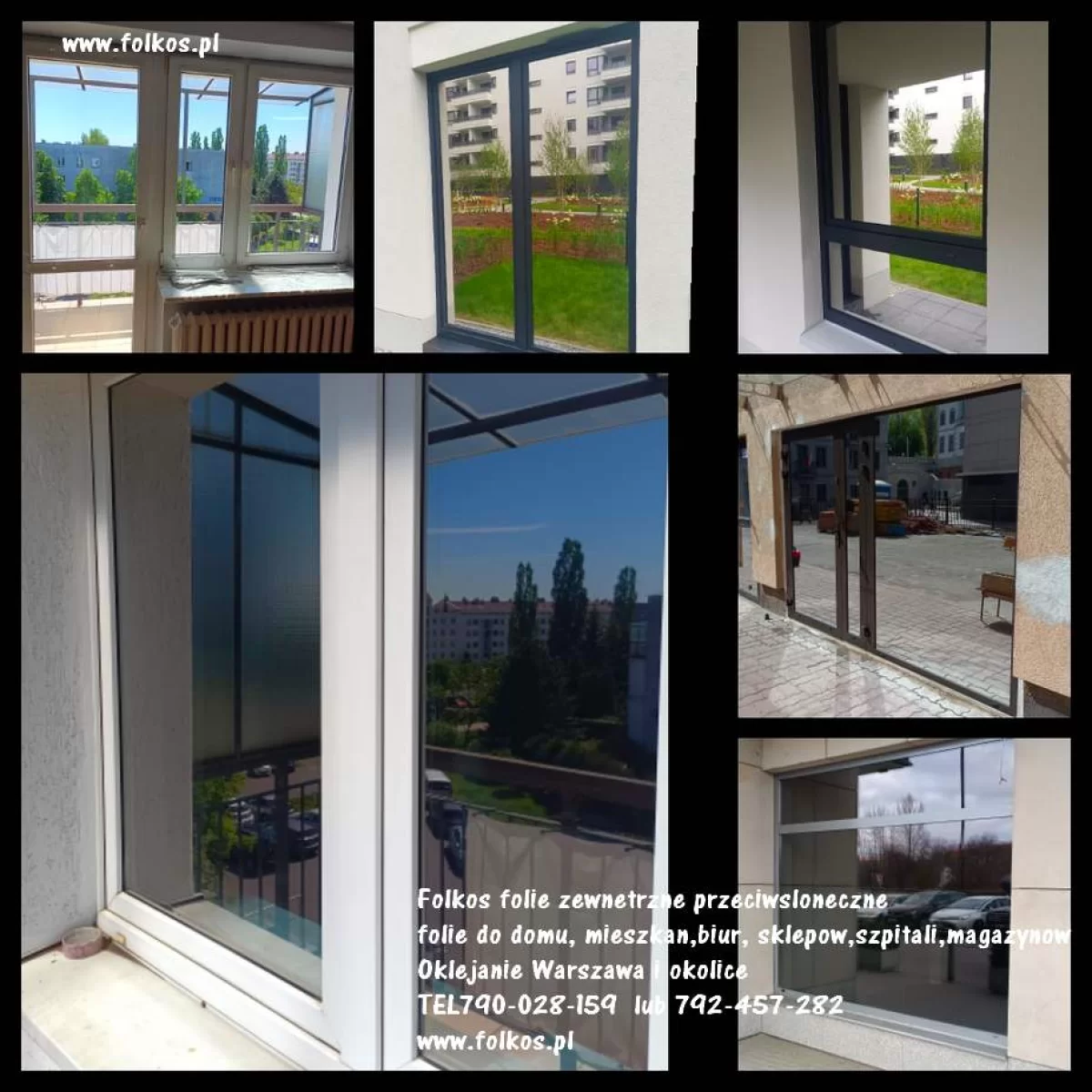 Folie przeciwsłoneczne na okna Warszawa, Janki, Nadarzyn, Pruszków, Brwinów, Piastów ...Oklejanie szyb