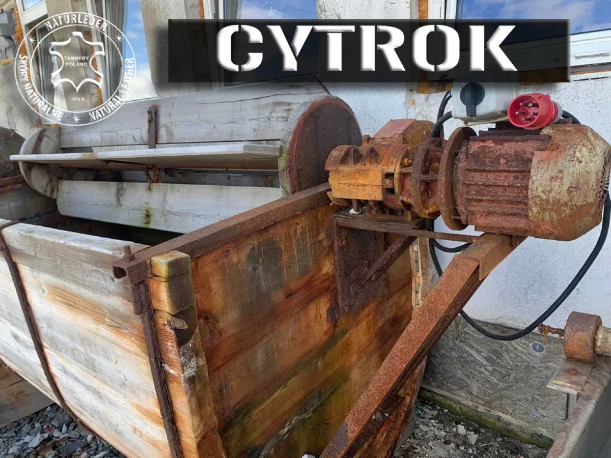 Cytrok do naturalnych skór owczych / Maszyna Garbarska wąski 2000l