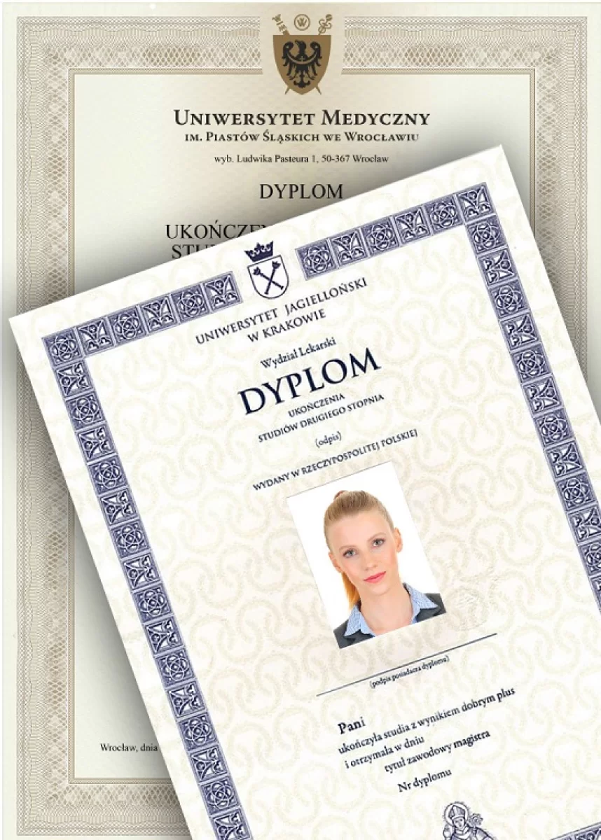 Oferujemy dyplomy uniwersytetów, świadectwa idealne repliki